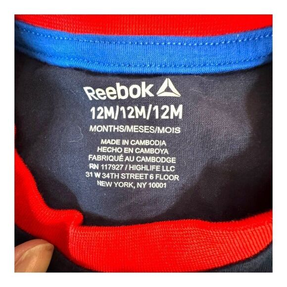 Reebok 2-Piece Toddler Set 1 Tank Top & Shorts Red & Black Logo NWT Baby Gift - Picture 3 of 5